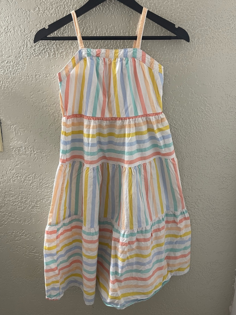 Girls' Pastel Rainbow Stripe Sundress - Brand Unknown